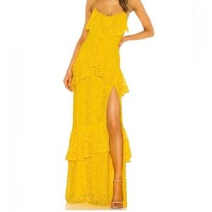 Micheal Costello x REVOLVE Justine Gown in Yellow
